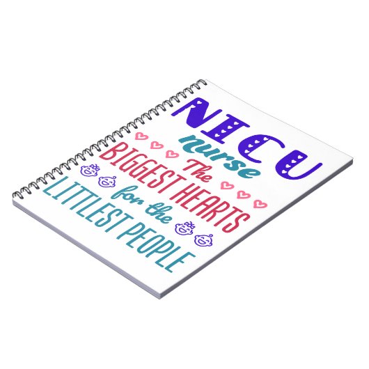 NICU Zuurste Grootste Harten voor Littlest Mensen Notitieboek (Linkerzijde)