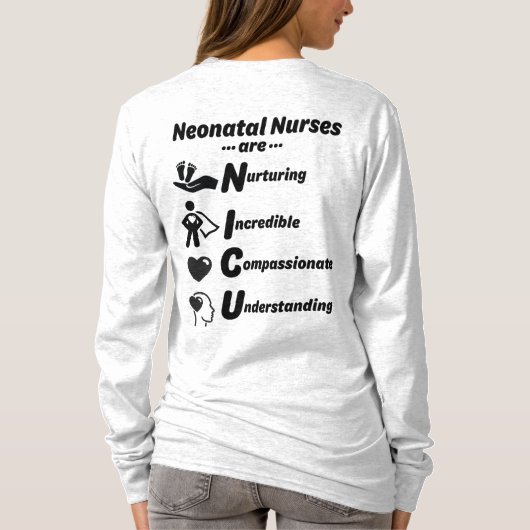 NICU Zuurt shirt voor lange hoes (Achterkant)