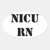 NICURN OVALE STICKER (Voorkant)