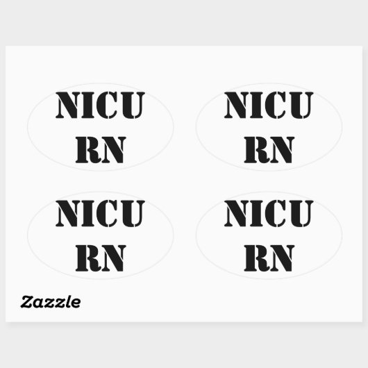 NICURN OVALE STICKER (Vel)