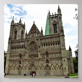 Nidaros Cathedral Trondheim Norway Poster