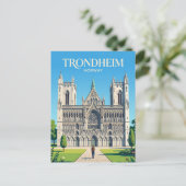 Nidaros-domkerk Noorwegen Briefkaart (Staand voorkant)