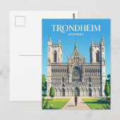 Nidaros-domkerk Noorwegen Briefkaart (Voorkant / Achterkant)