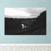 Nidd-kloof bij schemering canvas afdruk (Insitu (Houten vloer))