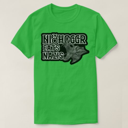 Nidhoggr Eats Nazis T-shirt (Design voorkant)
