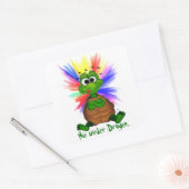Nie wieder Drogen Vierkante Sticker (Envelop)