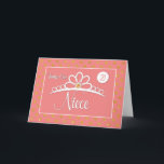 Niece 21st Birthday with Crown and Gold look Stipp Kaart<br><div class="desc">Een 21ste verjaardag is het vieren waard. Doe mee aan de viering terwijl je nichtje 21 wordt. Deze kaart met een verjaardagskern en dunne stippen zal zeker haar dag maken.</div>