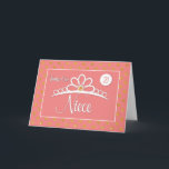 Niece 21st Birthday with Crown and Gold look Stipp Kaart<br><div class="desc">Een 21ste verjaardag is het vieren waard. Doe mee aan de viering terwijl je nichtje 21 wordt. Deze kaart met een verjaardagskern en dunne stippen zal zeker haar dag maken.</div>