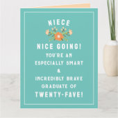 Niece Afstuderen 2025 Kaart (Voorkant)