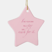 Niece Afstuderen Star, Custom Gift Keramisch Ornament (Rechts)