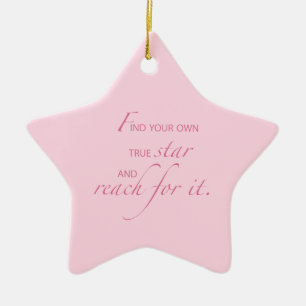 Niece Afstuderen Star, Custom Gift Keramisch Ornament