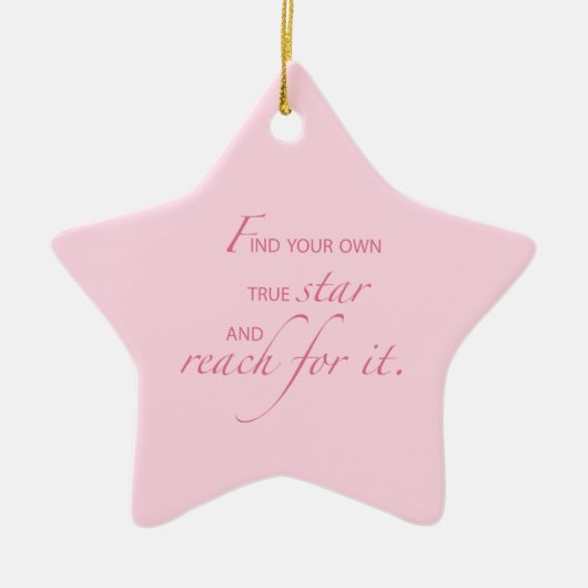 Niece Afstuderen Star, Custom Gift Keramisch Ornament (Voorkant)