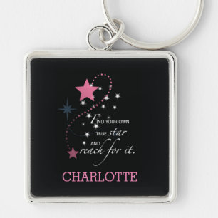 Niece Afstuderen Star, Custom Gift Sleutelhanger