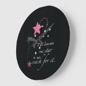 Niece Afstuderen Star, Gift, Custom Round Gifts Grote Klok (Hoek)