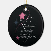 Niece Afstuderen Star, Gift, Custom Round Gifts Keramisch Ornament (Links)