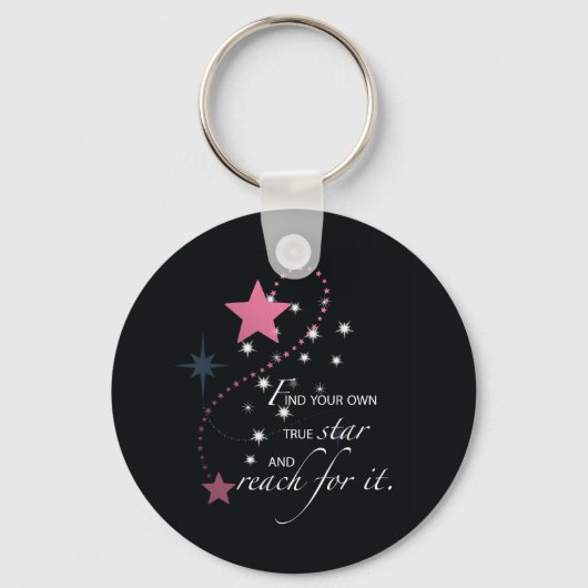 Niece Afstuderen Star, Gift, Custom Round Gifts Sleutelhanger (Voorkant)