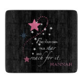 Niece Afstuderen Star, Gift, Cutting Board Snijplank (Voorkant)
