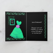 NIECE Be My Junior bruidsmeisje met groene jurk (Binnen)