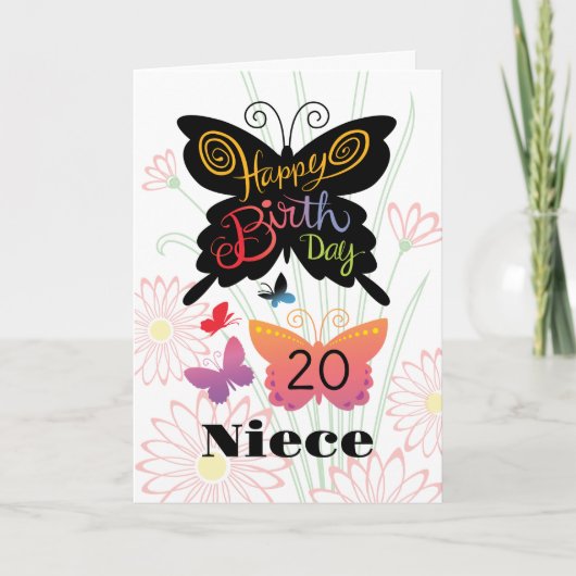 Niece Birthday Card Kaart (Voorkant)