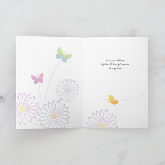 Niece Birthday Card Kaart (Binnen)