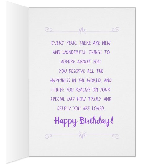 Niece Birthday, je bent een zegen (Binnen (Rechts))