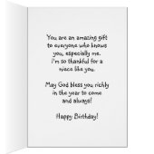 Niece Birthday, je bent een zegen (Binnen (Rechts))