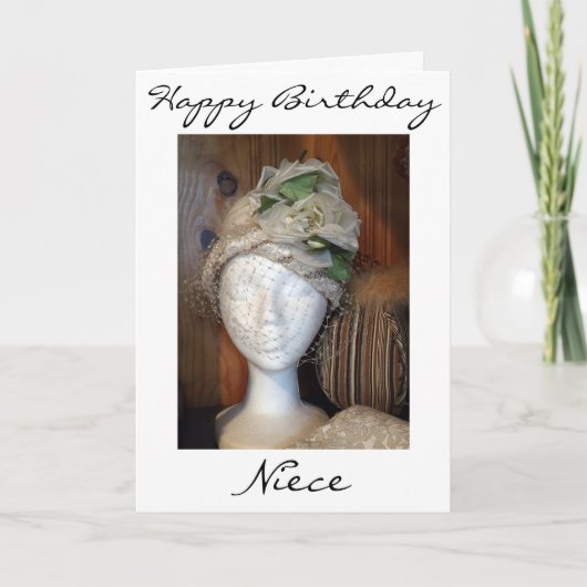 ""NIECE"" EN EEN ZEER LADY = BIRTHDAY KAART (Voorkant)