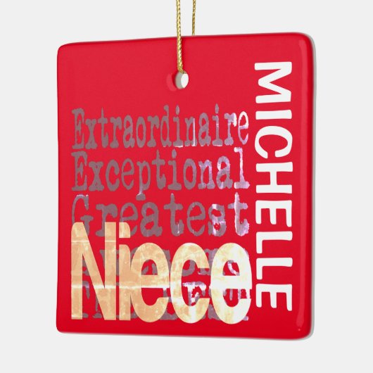 Niece Extraordinaire CUSTOM Keramisch Ornament (Links)