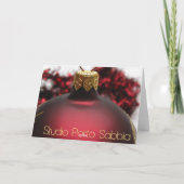 Niece & Family red kerstcollage card Feestdagen Kaart (Achterkant)