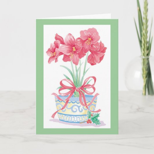 Niece Feestdagen Kaart (Voorkant)