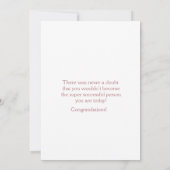 Niece Graduation Cap and Cake Congratulations (Achterkant)