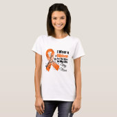 Niece Hero in mijn leven leukemie T-shirt (Voorkant volledig)
