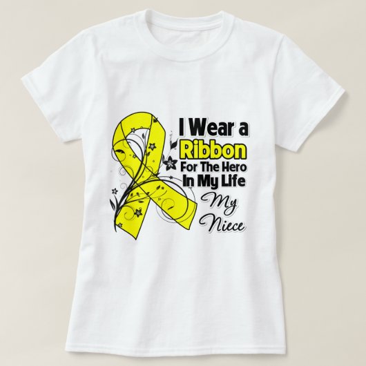 Niece Hero in My Life Sarcoma T-shirt (Design voorkant)