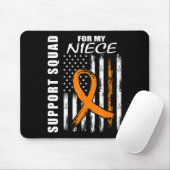 Niece Multiple Sclerose Awareness USA Flag Support Muismat (Met muis)