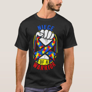 Niece of a Warrior Autism Awareness Matching T-shirt