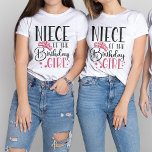 Niece of the Birthday Girl Squad Custom Matching T-shirt<br><div class="desc">Op zoek naar een unieke manier om uw steun voor uw nichtje op haar speciale dag te shows? Kijk niet verder dan onze aangepaste shirten! Deze shirten zijn perfect voor de familie die op deze speciale dag hun toewijding en liefde voor elkaar wil shows. Onze shirten zijn verkrijgbaar in verschillende...</div>