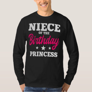 Niece of the Birthday Princess Party Bday Celebrat T-shirt