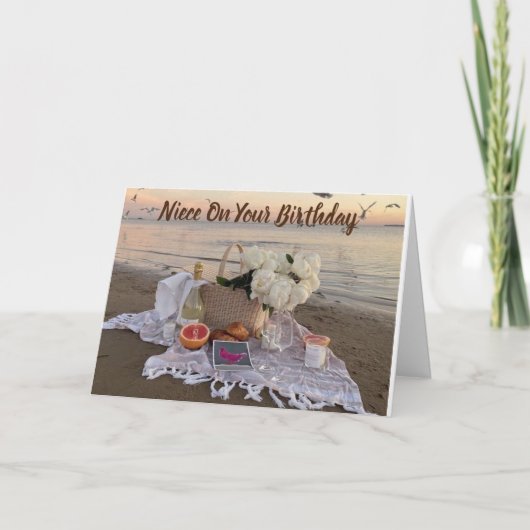 **NIECE** ON YOUR BIRTHDAY CARD KAART (Voorkant)