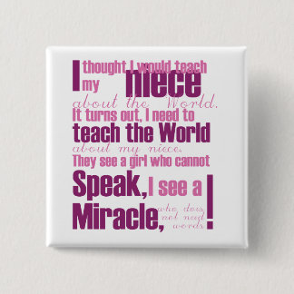 Niece Pin Vierkante Button 5,1 Cm