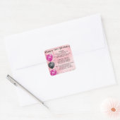 Niece Poem - 18th Birthday Vierkante Sticker (Envelop)