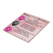 Niece Poem - 21st Birthday Tegeltje (Zijkant)