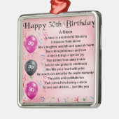Niece Poem - 30th Birthday Metalen Ornament (Links)