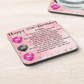 Niece Poem - 30th Birthday Onderzetter (Linkerzijde)