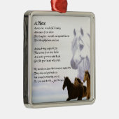 Niece Poem - Horses Metalen Ornament (Rechts)