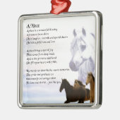 Niece Poem - Horses Metalen Ornament (Links)