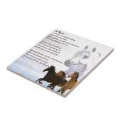 Niece Poem - Horses Tegeltje (Zijkant)