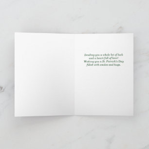Niece St. Patrick's Day Schattige Giraffe Klavertj Kaart