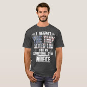 Niece Thin Silver Line Correction Officer T-shirt (Voorkant volledig)