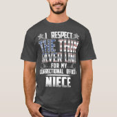 Niece Thin Silver Line Correction Officer T-shirt (Voorkant)