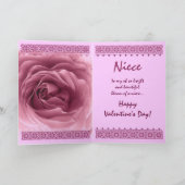 NIECE-Valentijnsdag - Roze roze roze en ongeremde Feestdagen Kaart (Binnen)